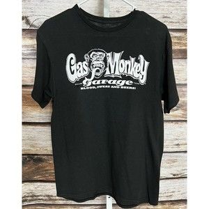 Gas Monkey Garage TShirt Size Medium Black White